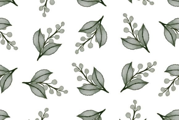 Download Green Floral Pattern for Fabric Design - Design Collection