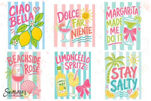 Download Italian Summer Beach Striped Sublimation - Italian Collection