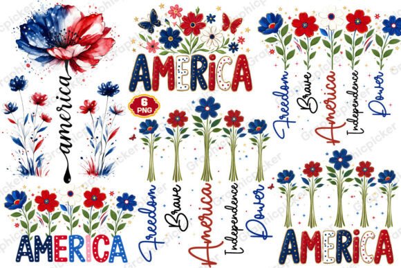 Download Boho Floral USA T-shirt Design, America - Design Collection