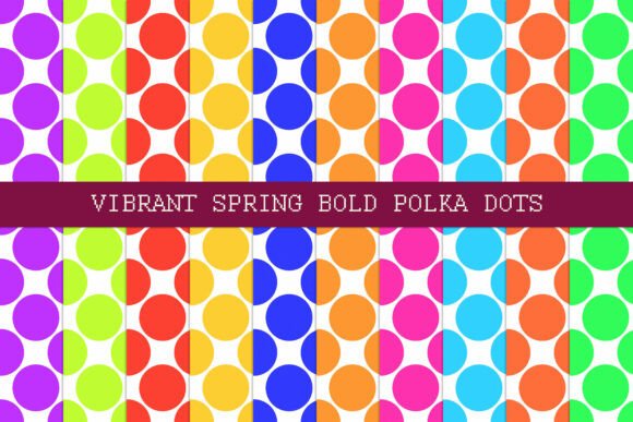 Download Vibrant Spring Bold Polka Dots - Spring Collection