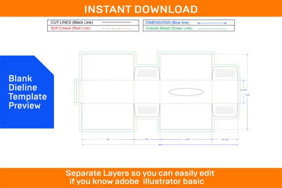 Download Tissue Box Packaging Design Template - Design Collection