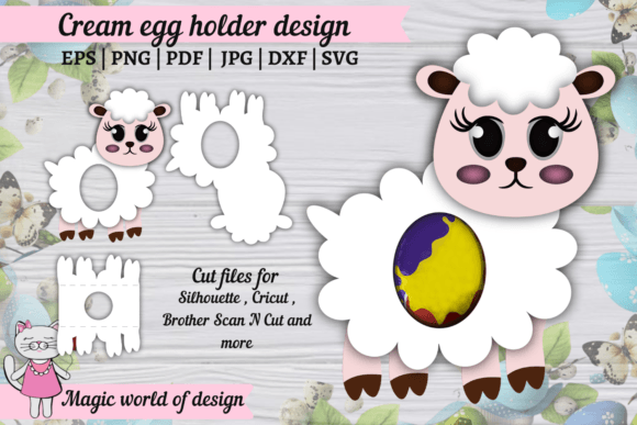 Download Easter Sheep Creme Egg Holder Design SVG - Design Collection