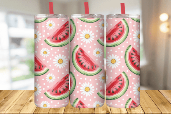 Download Cute Watermelon Daisy &amp; Polka Dot Design - Design Collection