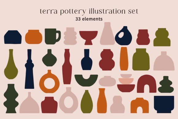 Download Modern Boho Pottery Illustration Element - Premium Resources