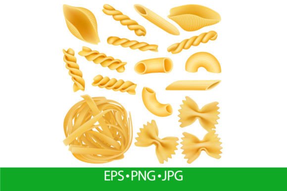 Download Realistic Italian Pasta, Dry Fettuccine, - Italian Collection