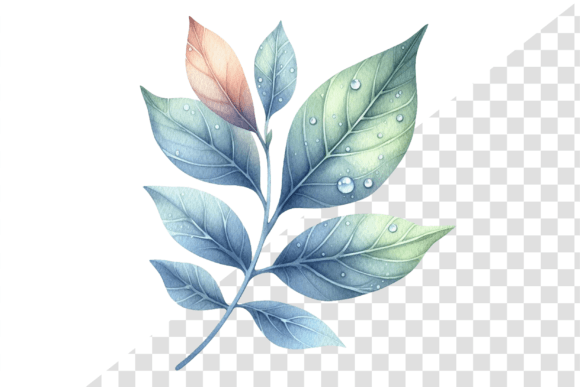 Download SpringDew Watercolor Leaf Clipart - Spring Collection