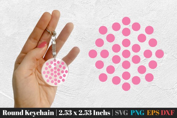 Download Round Keychain Dot Dot Design SVG PNG - Design Collection