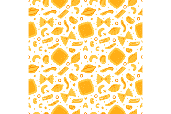 Download Seamless Italian Pasta Pattern. Traditio - Italian Collection