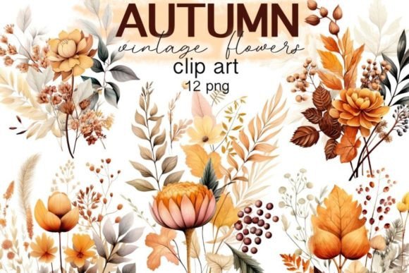 Download Fall Flowers Clipart Autumn Floral - Fall flowers Collection