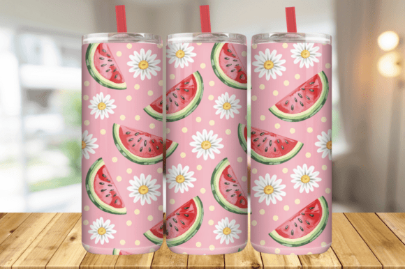 Download Cute Watermelon Daisy &amp; Polka Dot Design - Design Collection