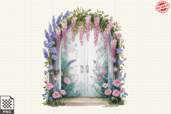 Download Spring Flower Garden Sublimation Clipart - Spring Collection