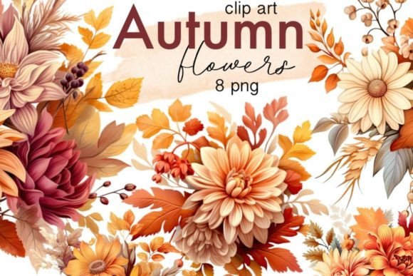 Download Autumn Bouquets Png Clipart-Fall Flowers - Premium Resources