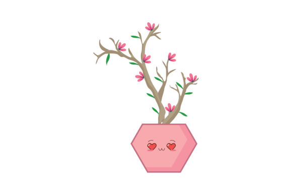 Download Spring Kawaii Cute Flowers in a Pot - Spring Collection