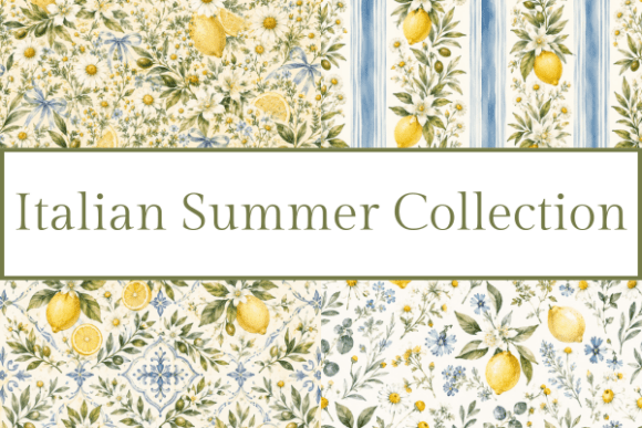 Download Italian Summer Lemon Floral Bundle - Italian Collection